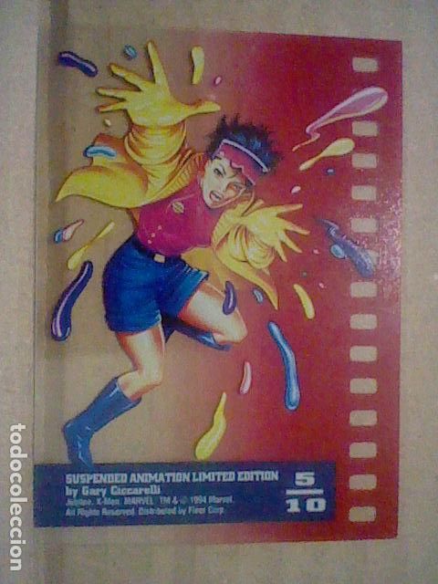 Trading cards: 95 FLEER MARVEL LIMITED EDITION JUBILEE TRANSPARENTE - Foto 2