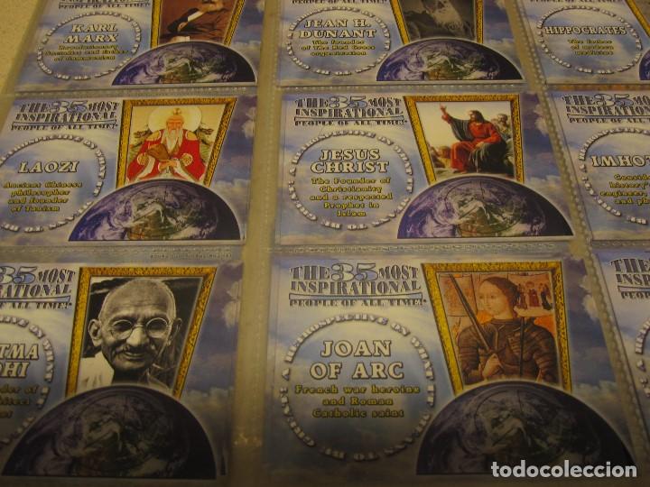 Trading Cards: COLECCION CARDS CROMOS COMPLETA LOS 35 MEJORES PERSONAJES DE TODOS LOS TIEMPOS  NUEVAS