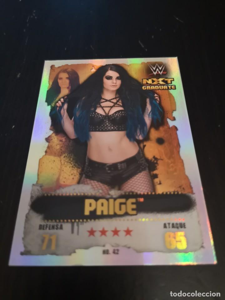 Trading Cards: LAMINCARD WWE SLAM ATTAX TAKEOVER (2016 TOPPS) N&ordm; 42 PLATA