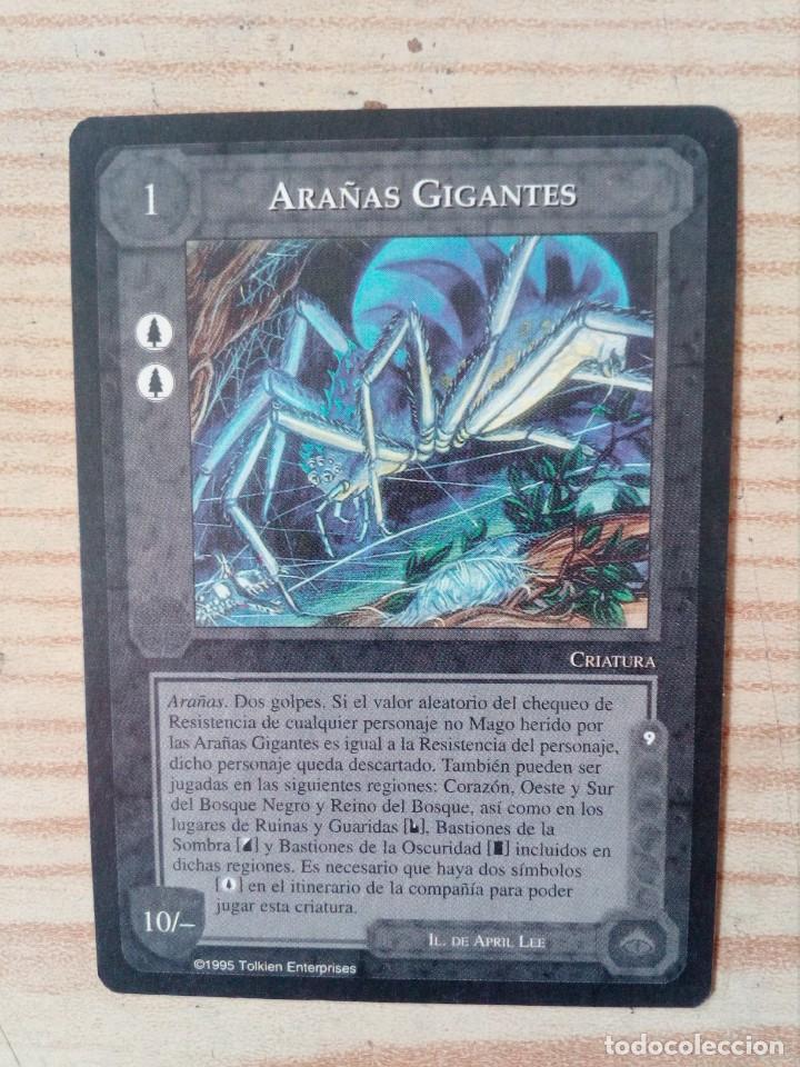 Trading cards: Carta Trading Card Ara&ntilde;as Gigantes - El Se&ntilde;or De Los Anillos