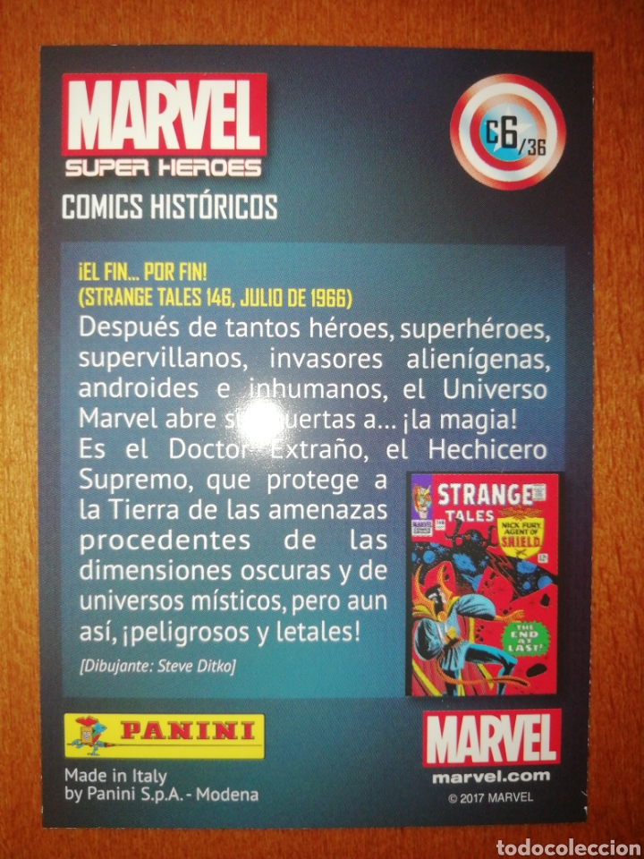 Trading cards: Marvel super heroes 2017 c-6/36 panini - Foto 2