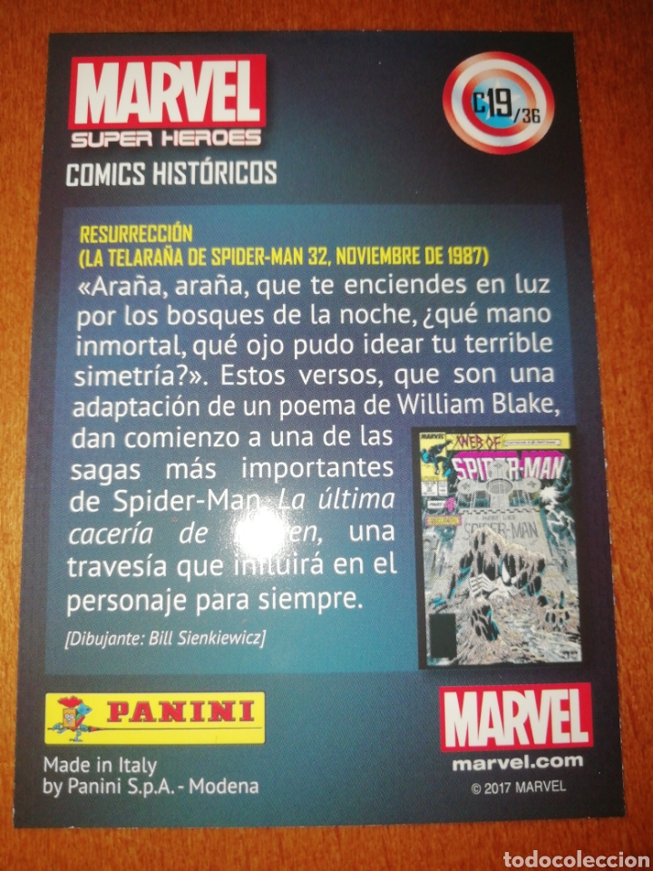 Trading cards: Marvel super heroes 2017 c-19/36 panini - Foto 2