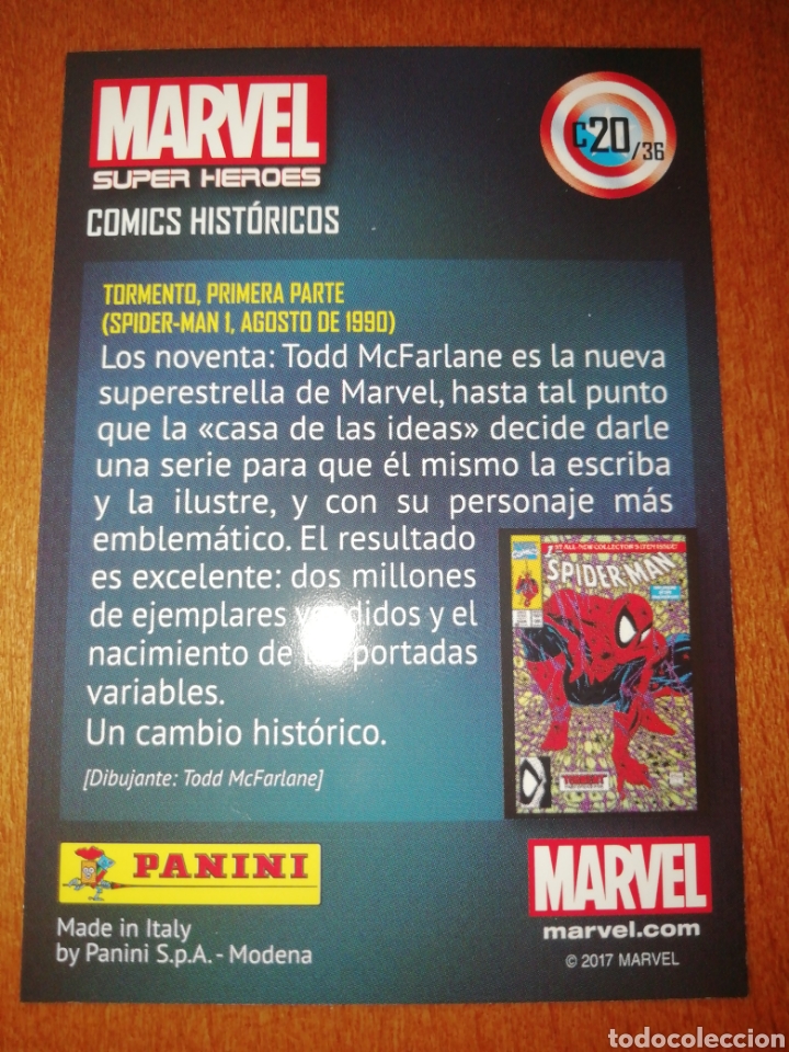 Trading cards: Marvel super heroes 2017 c-20/36 panini - Foto 2