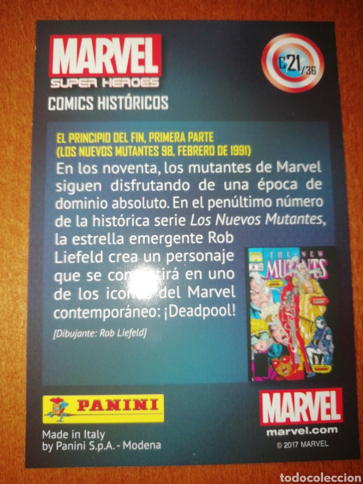 Trading cards: Marvel super heroes 2017 c-21/36 panini - Foto 2
