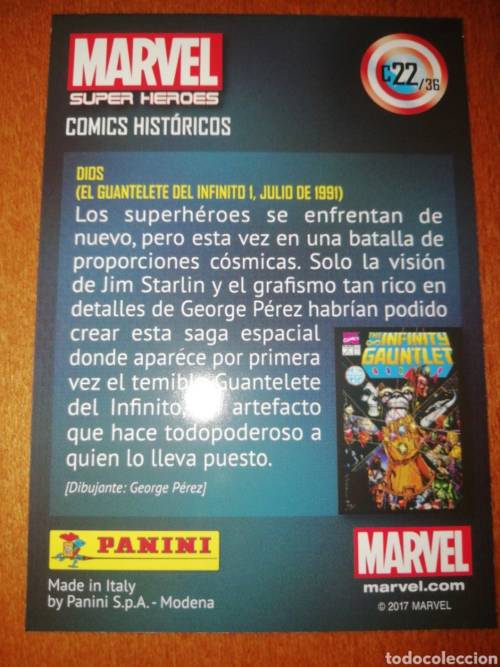 Trading cards: Marvel super heroes 2017 c-22/36 panini - Foto 2