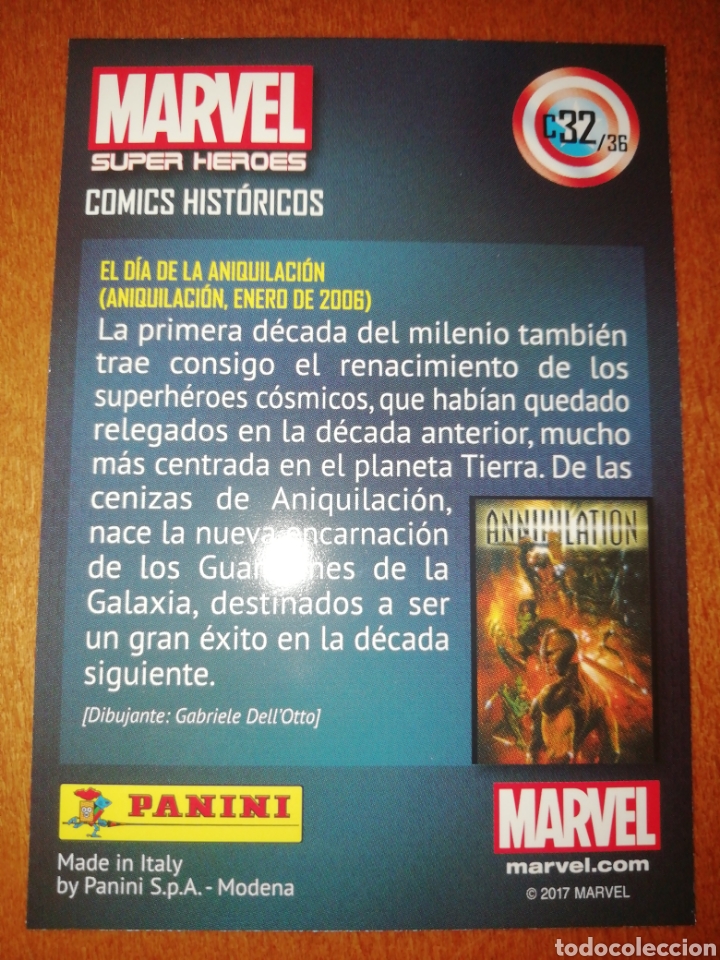Trading cards: Marvel super heroes 2017 c-32/36 panini - Foto 2
