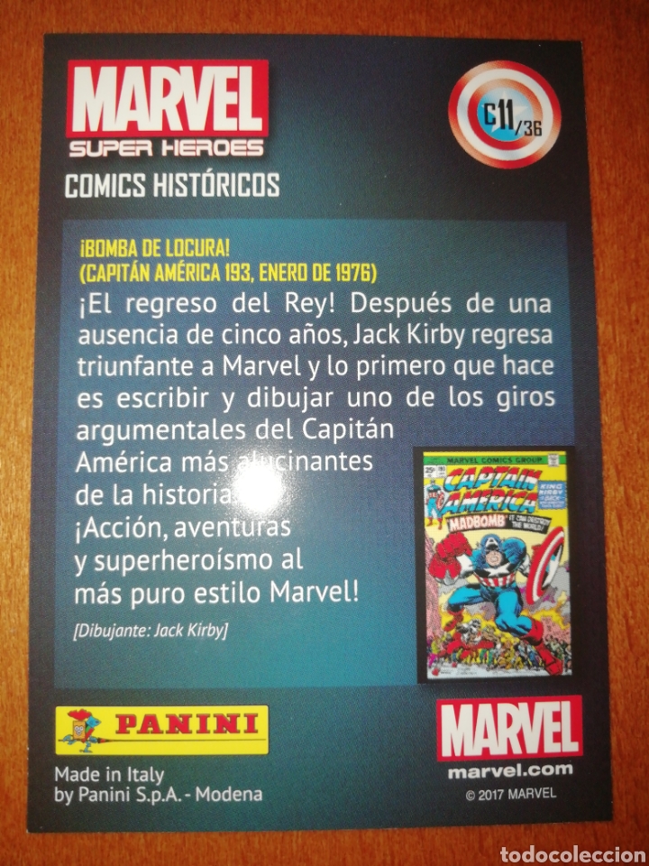 Trading cards: Marvel super heroes 2017 c-11/36 panini - Foto 2