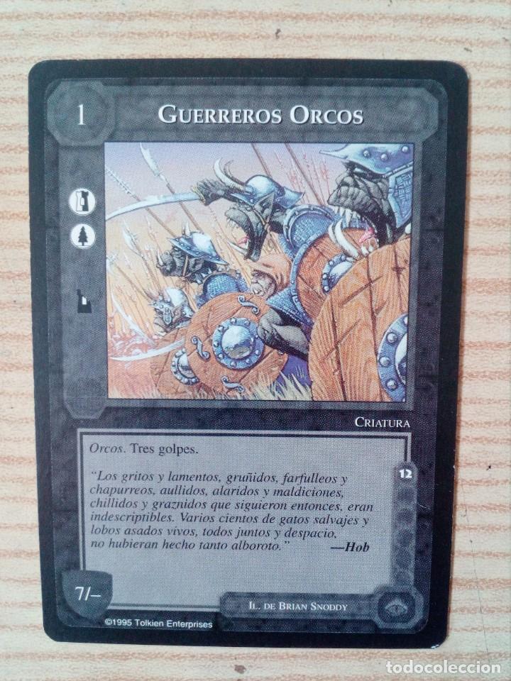 Trading cards: Carta Trading Card Guerreros Orcos - El Se&ntilde;or De Los Anillos