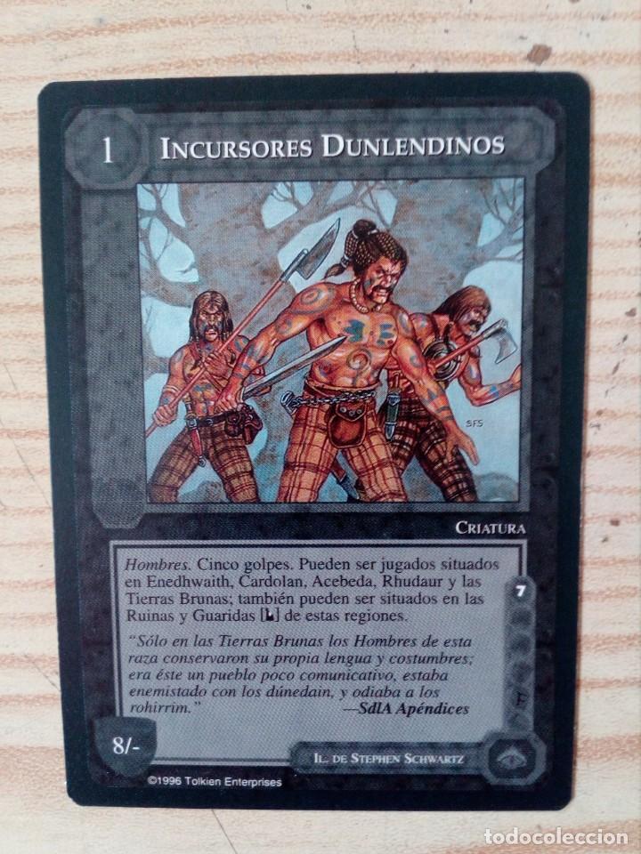 Trading cards: Carta Trading Card Incursores Dunlendinos - El Se&ntilde;or De Los Anillos