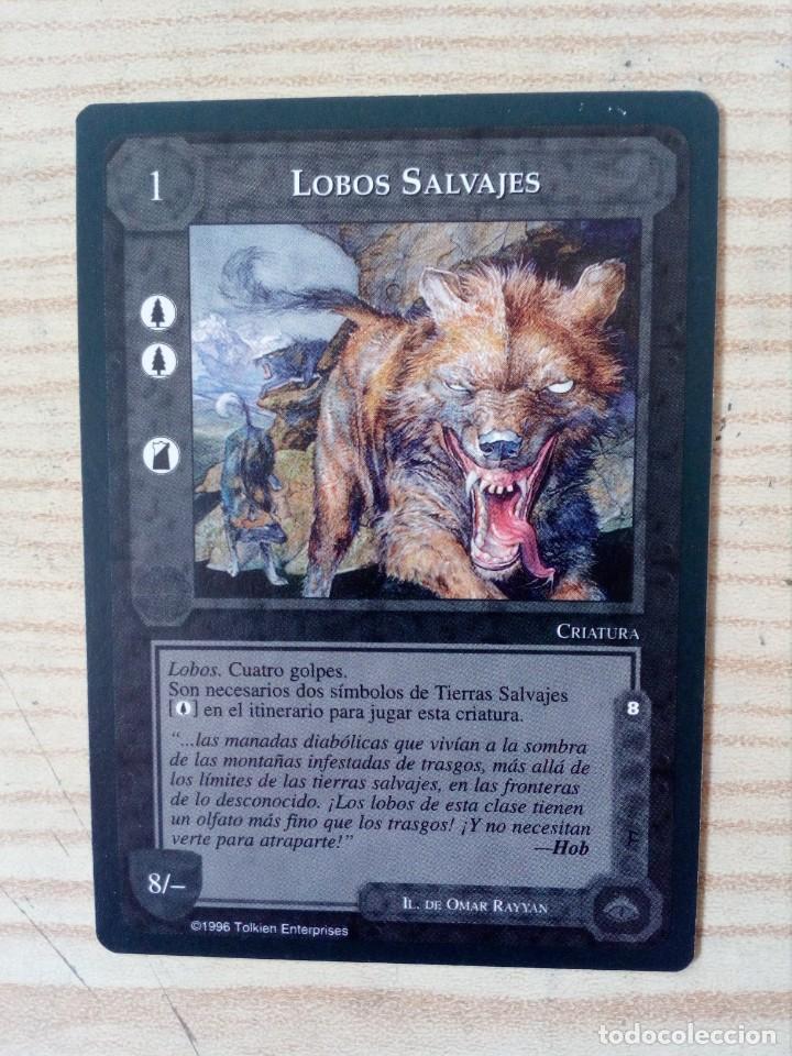 Trading cards: Carta Trading Card Lobos Salvajes - El Se&ntilde;or De Los Anillos