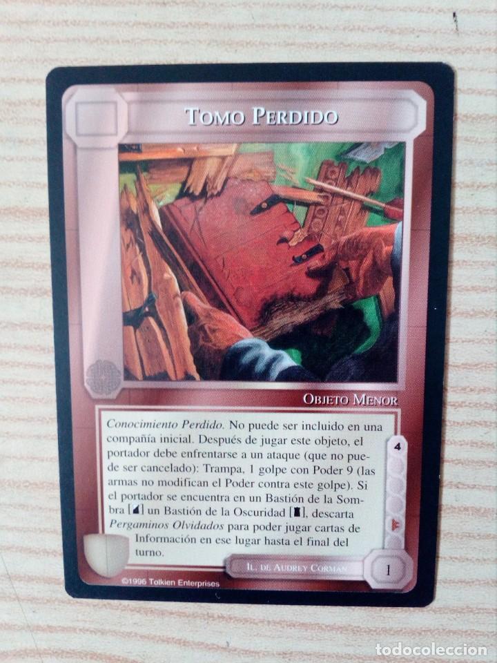 Trading cards: Carta Trading Card Tomo Perdido - El Se&ntilde;or De Los Anillos