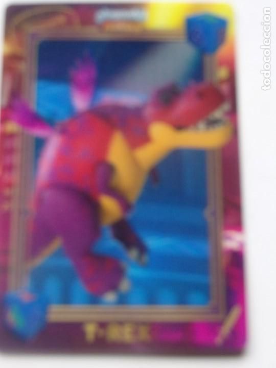 Trading cards: CROMO PLAYMOBIL LA PEL&Iacute;CULA - T-REX - Foto 1