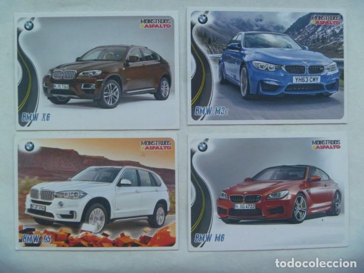 Trading Cards: LOTE DE 4 TRADING CARDS COLECCION MONSTRUOS DEL ASFALTO : COCHES BMW