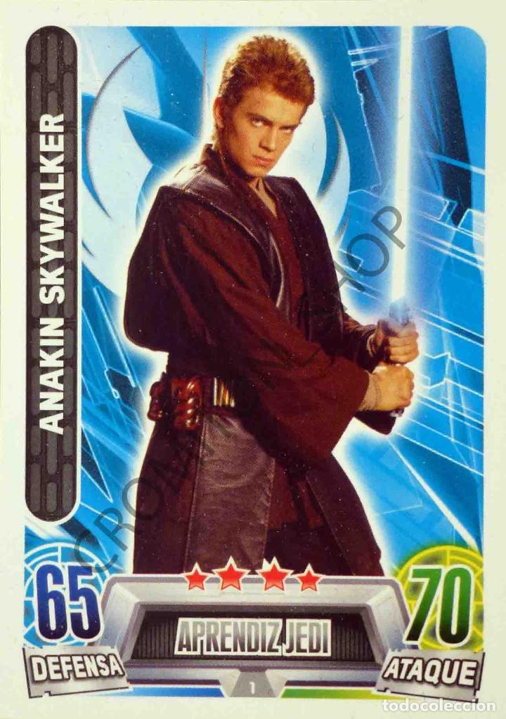 Nº 1 Anakin Skywalker Republica Aprendiz Je Buy Old Trading Cards At Todocoleccion