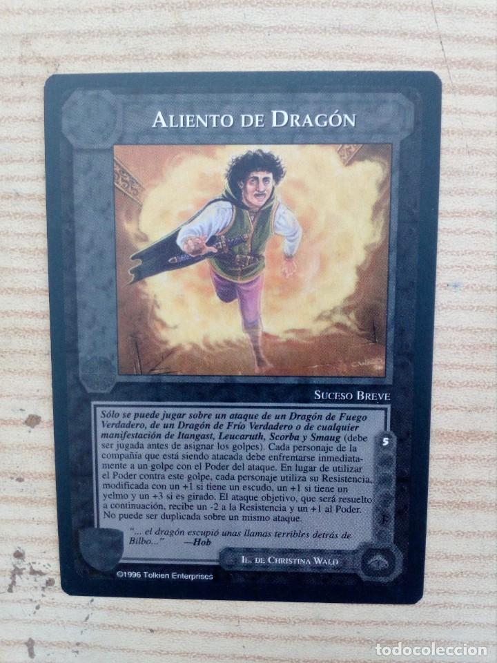 Figurine Collezionabili: Carta Trading Card Aliento De Dragon - El Se&ntilde;or De Los Anillos