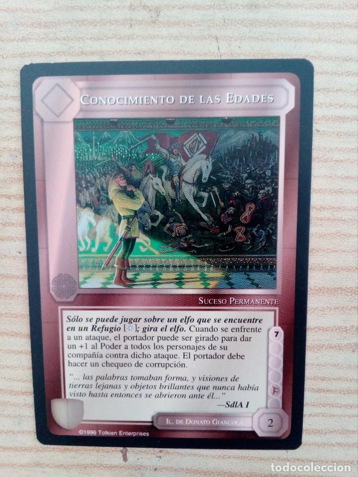 Trading cards: Carta Trading Card Conocimiento De Las Edades - El Se&ntilde;or De Los Anillos