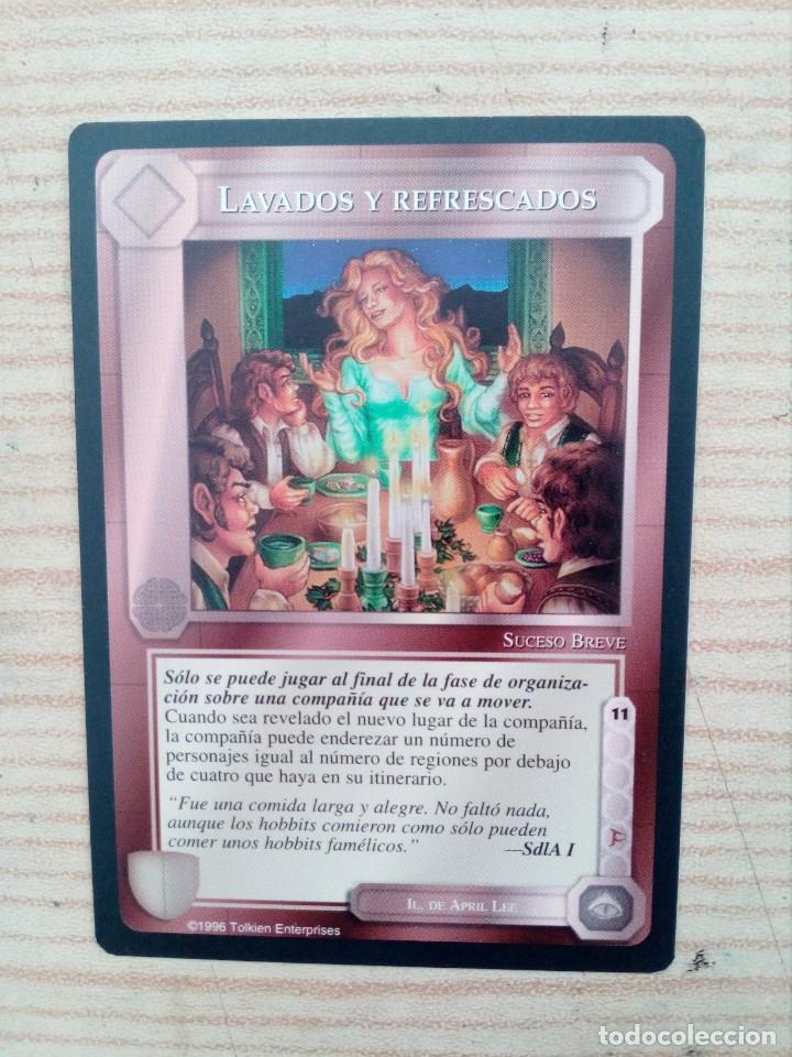 Trading cards: Carta Trading Card Lavados Y Refrescados - El Se&ntilde;or De Los Anillos