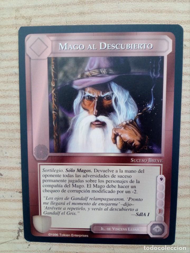 Trading cards: Carta Trading Card Mago Al Descubierto - El Se&ntilde;or De Los Anillos