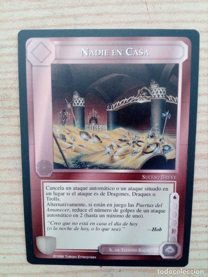 Trading cards: Carta Trading Card Nadie En Casa - El Se&ntilde;or De Los Anillos