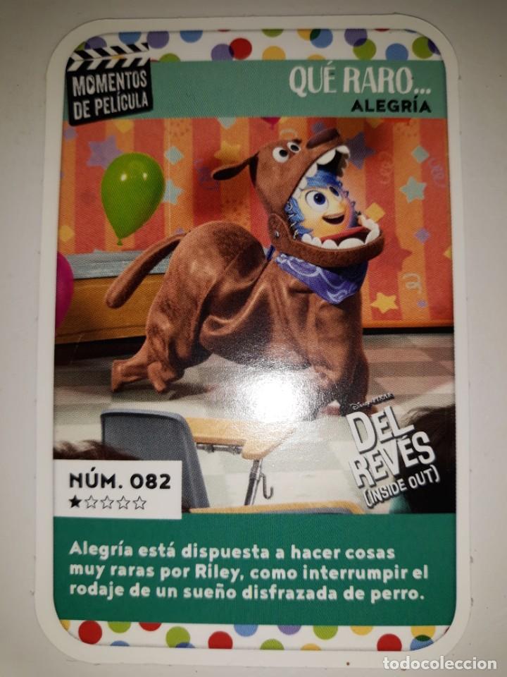 Trading cards: MOMENTOS PEL&Iacute;CULA DISNEY CARREFOUR N&ordm; 82 DEL REV&Eacute;S INSIDE OUT ALEGR&Iacute;A DISPUESTA COSAS RARA RILEY DIS