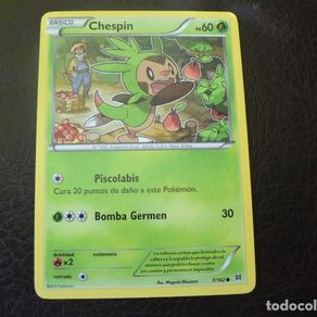 8/162. chespin - xy turbo impulso (breakthroug - Buy Antique trading cards on todocoleccion 8/162. chespin - xy turbo impulso (breakthroug - Buy Antique trading cards on todocoleccion