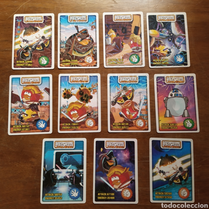 Trading Cards: Lote 23 Trading cards Angry Birds Star Wars. Pide faltas.