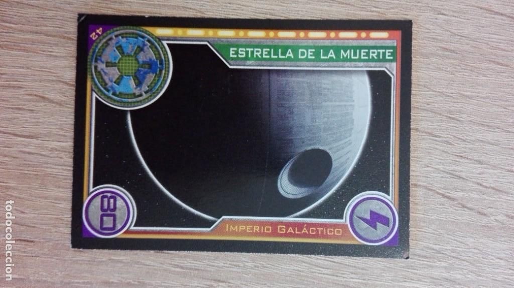 Figurine Collezionabili: TRADING CARD N&ordm; 42 LA ESTRELLA DE LA MUERTE-STARS WARS EL CAMINO DE LOS JEDI-TOPPS-CARREFOUR-2017