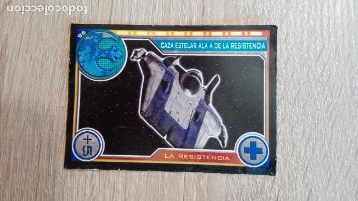 Trading cards: TRADING CARD N&ordm; 96-CAZA ESTELAR AA RESISTENCIA-STARS WARS EL CAMINO DE LOS JEDI-TOPPS-CARREFOUR-2017