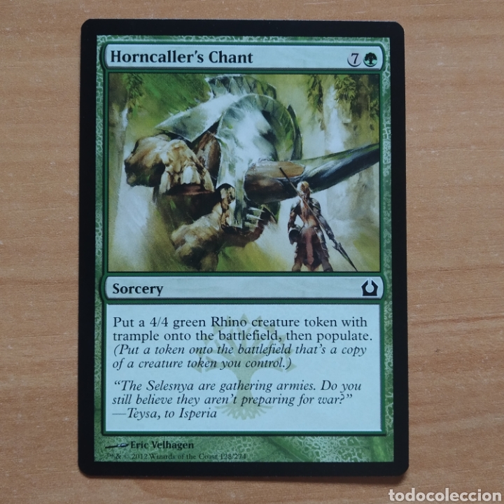 Trading Cards: CARTA MAGIC MTG - N&ordm; 128 - CANTO DEL LLAMACUERNOS - REGRESO A RAVNICA - EN INGLES