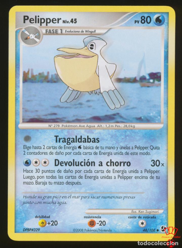 Trading Cards: #48/106. PELIPPER - D&P Grandes Encuentros (Great Encounters) - Pokemon Trading Card/Carta