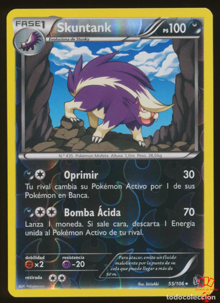 55/106. skuntank (rara reverse holo) - xy dest - Buy Antique trading cards on todocoleccion 55/106. skuntank (rara reverse holo) - xy dest - Buy Antique trading cards on todocoleccion