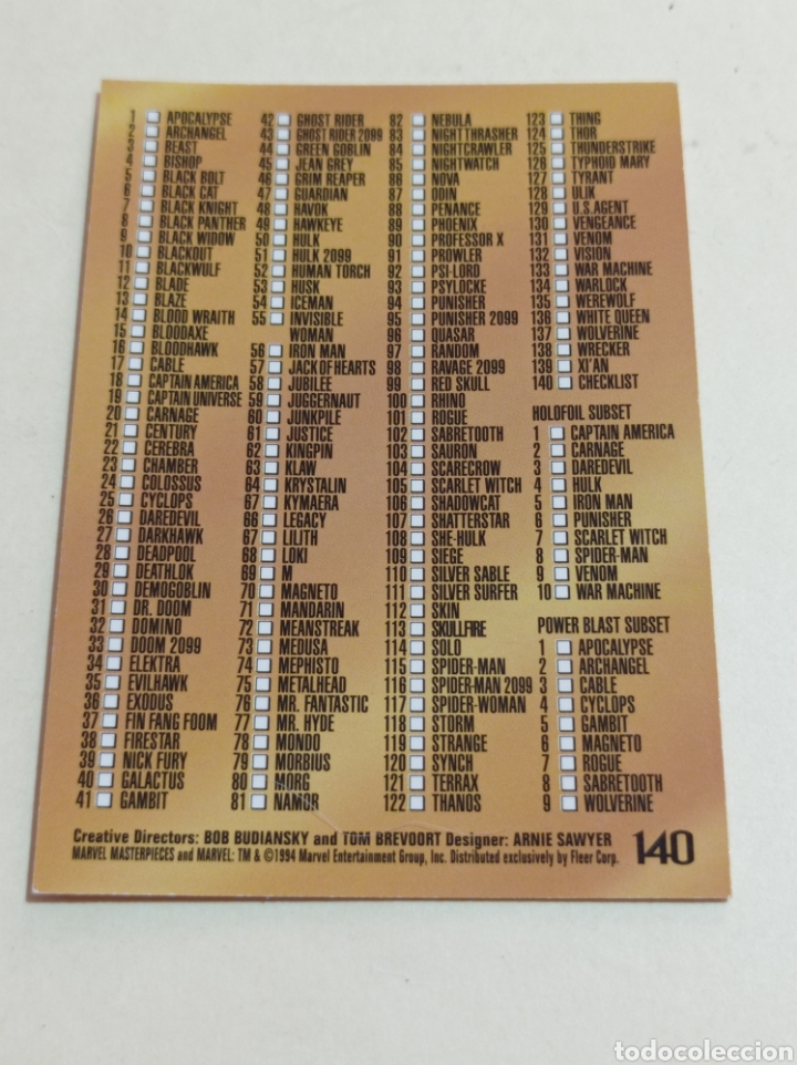 Trading cards: MARVEL MASTERPIECES 140 - Foto 2