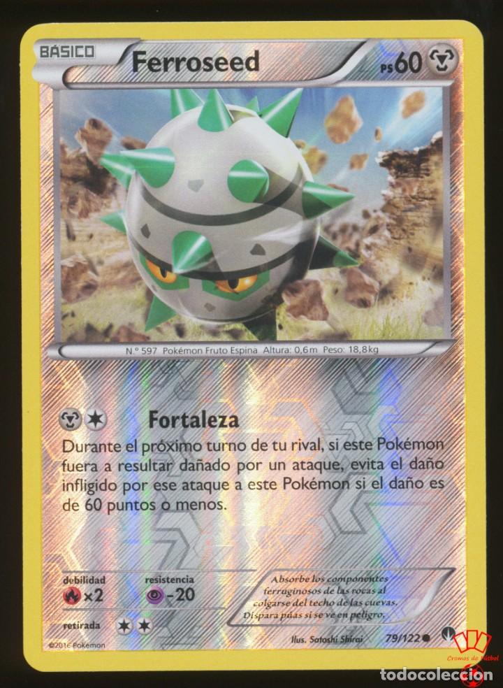 79/122. ferroseed (reverse holo) - xy turbo li - Buy Antique trading cards  on todocoleccion