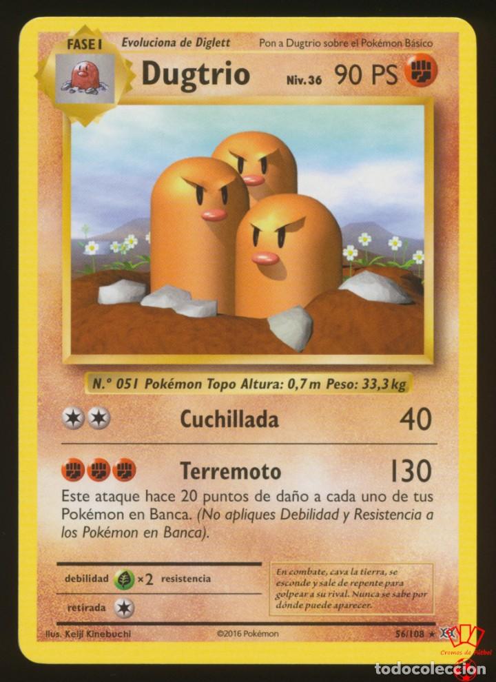 56/108. dugtrio (rara) - xy evoluciones (evolu - Buy Antique trading cards  on todocoleccion