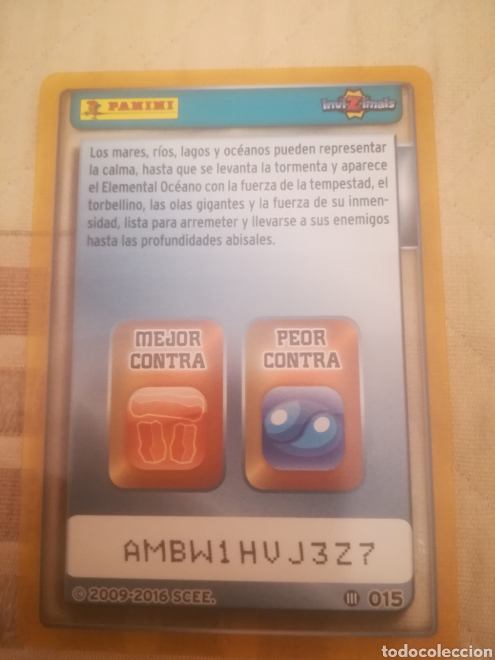 Trading cards: Invizimals. Elemental Oceano. Titanio. Evolution Card.015. - Foto 2