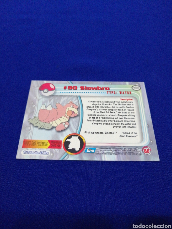 Trading cards: POKEMON TOOPS - SLOWBRO 80 - Foto 2