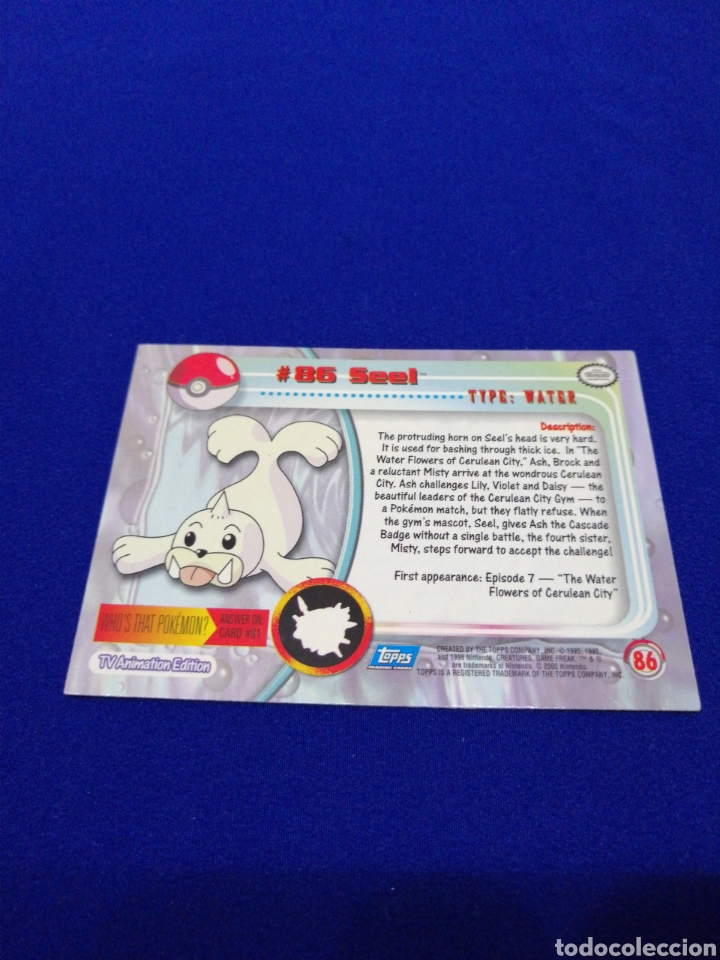 Trading cards: POKEMON TOOPS seel 86 - Foto 2