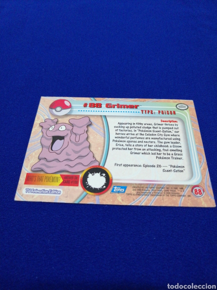 Trading cards: POKEMON TOOPS grimer 88 - Foto 3