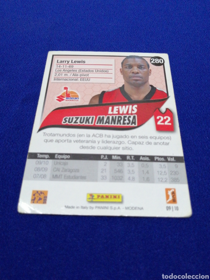 Trading cards: ACB 2009-10 LEWIS 280 - Foto 2