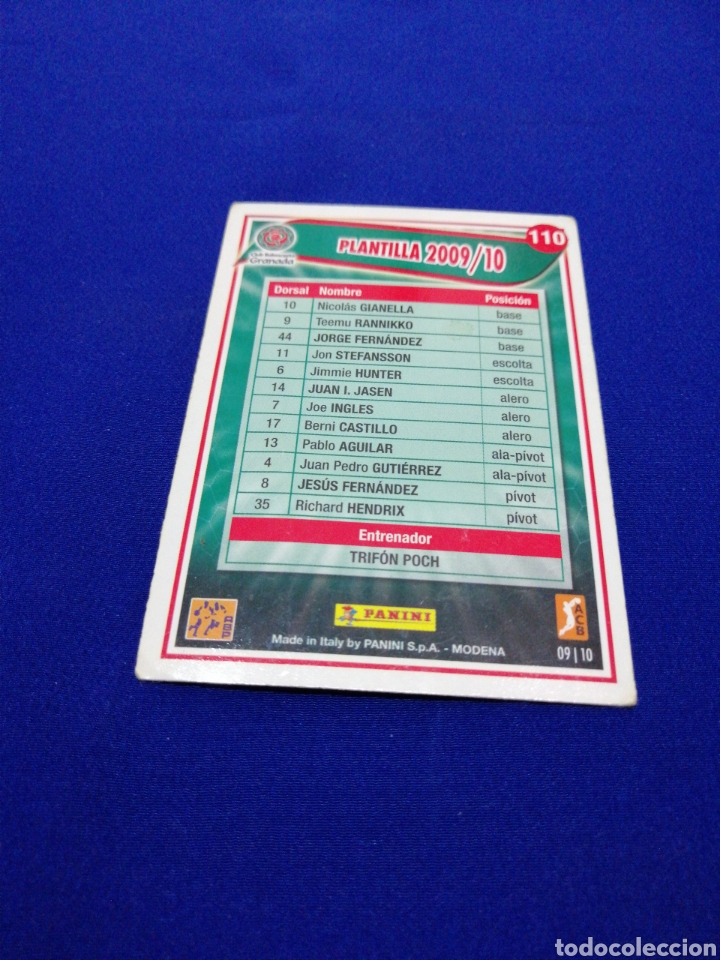 Trading cards: ACB 2009-10 C. B. GRANADA 110 - Foto 2