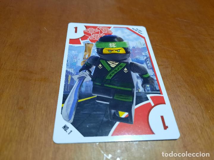 Cartas Colecion&aacute;veis: CARTA 1 ROJO. LEGO. TOYS R US. BUEN ESTADO. SIN USO.
