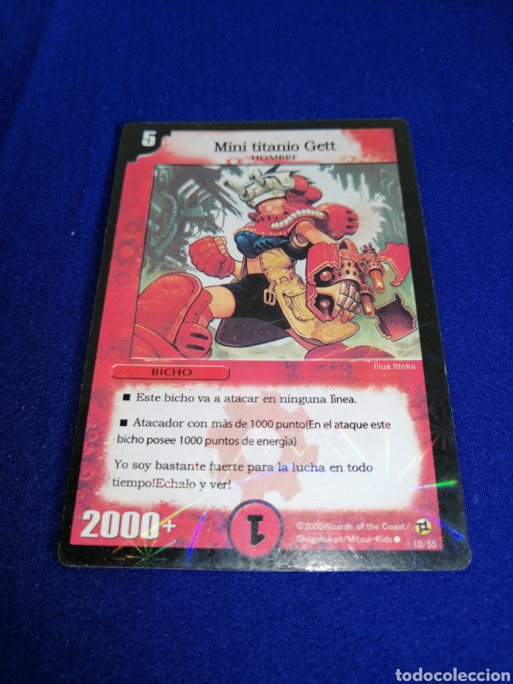Trading cards: DUEL MASTERS CARTA MINI TITANIO GETT - Foto 1