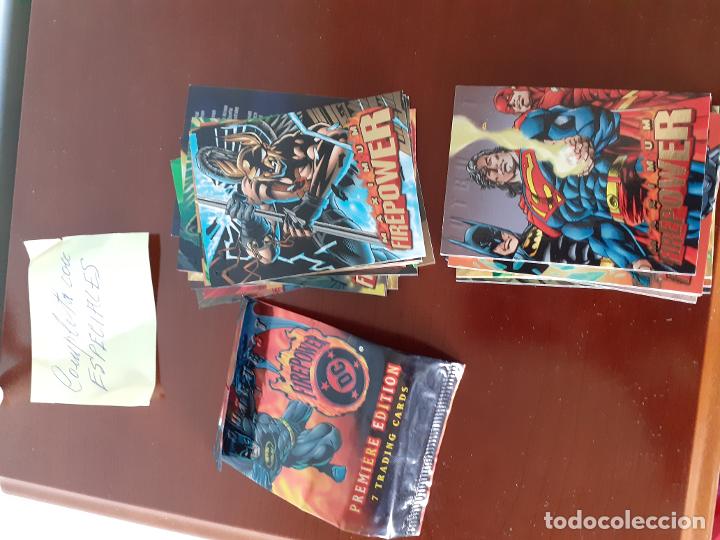 Trading cards: Colecci&oacute;n de Fleer superheroes DC Firepower - Foto 2