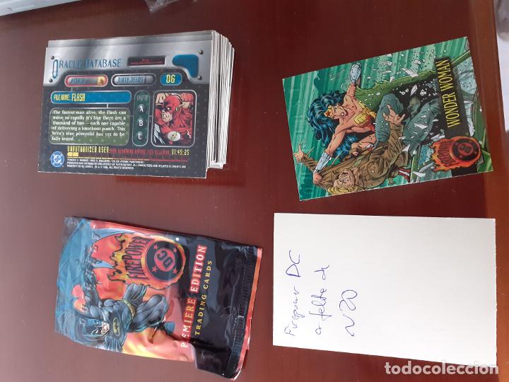 Trading cards: Colecci&oacute;n de Fleer superheroes DC Firepower - Foto 3