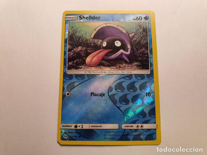 Trading cards: CARTA POKEMON - SOL Y LUNA - A&Ntilde;O 2017 - COMUN - REVERSE - SHELLDER - N&ordm; 33 - Foto 1