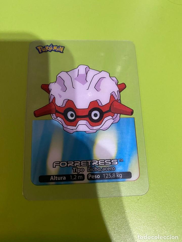 Sammelkarten: CROMO LAMINCARD POK&Eacute;MON N&ordm; 51 LAMINCARDS EDIBAS: FORRETRESS