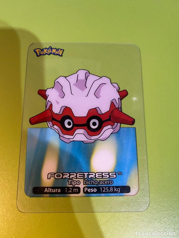 Cartas Colecion&aacute;veis: CROMO LAMINCARD POK&Eacute;MON N&ordm; 51 LAMINCARDS EDIBAS: FORRETRESS