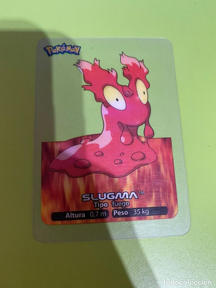Cartas Colecion&aacute;veis: CROMO LAMINCARD POK&Eacute;MON N&ordm; 64 LAMINCARDS EDIBAS: SLUGMA