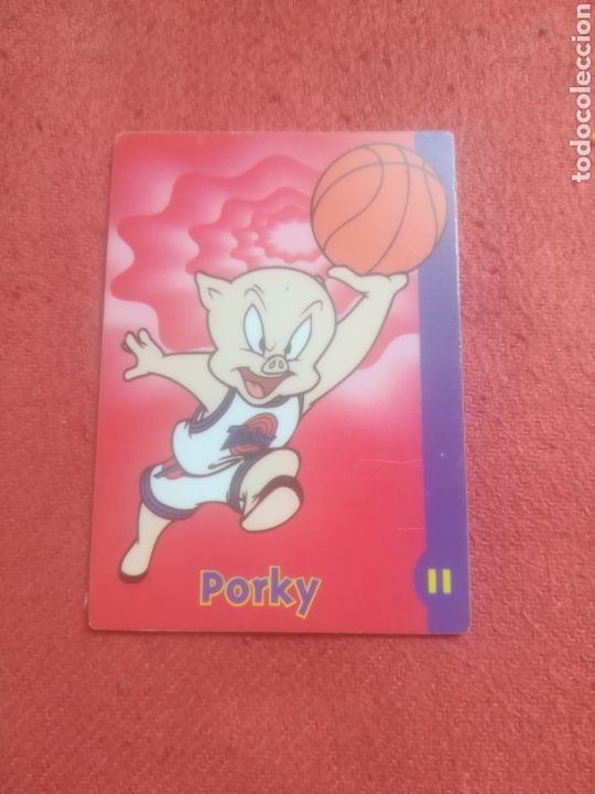 Trading cards: Cromo Card Porky 11. Space Jam. Danone. - Foto 1