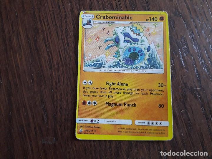 Trading Cards: carta pokemon, Crabominable, 105/214, a&ntilde;o 2019, en ingl&eacute;s.